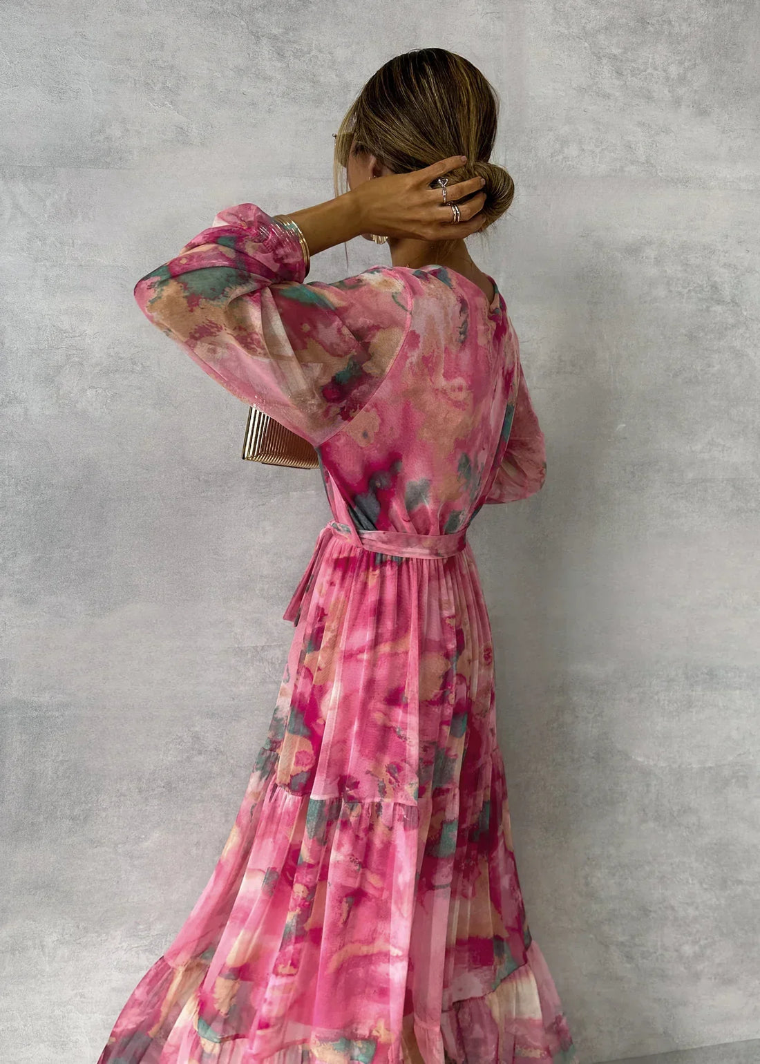 Alora - Abito Femminile a Fiori da Donna Maxi