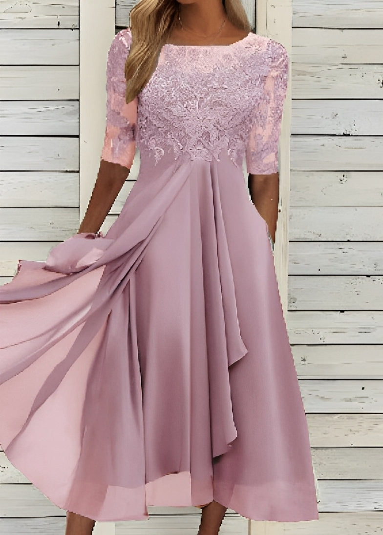 Colleen - Elegante abito in pizzo ritagliato per donne