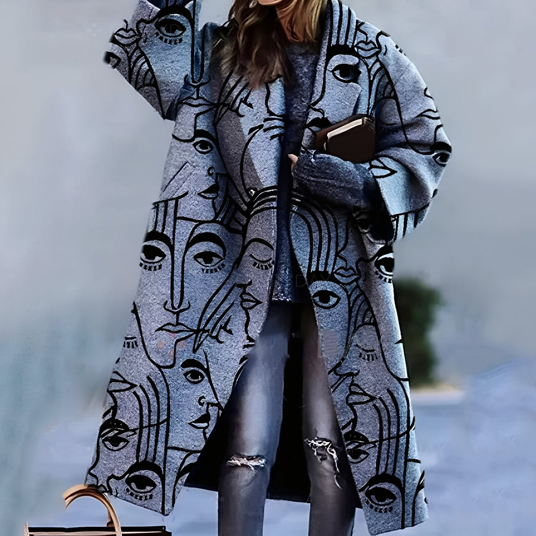 Magdalene - Elegante cappotto a scacchi per donne