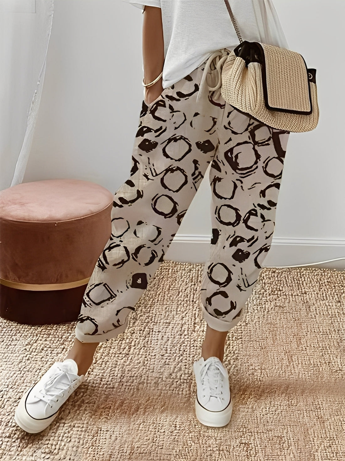 Amélia - Pantalone elegante in cotone per donna