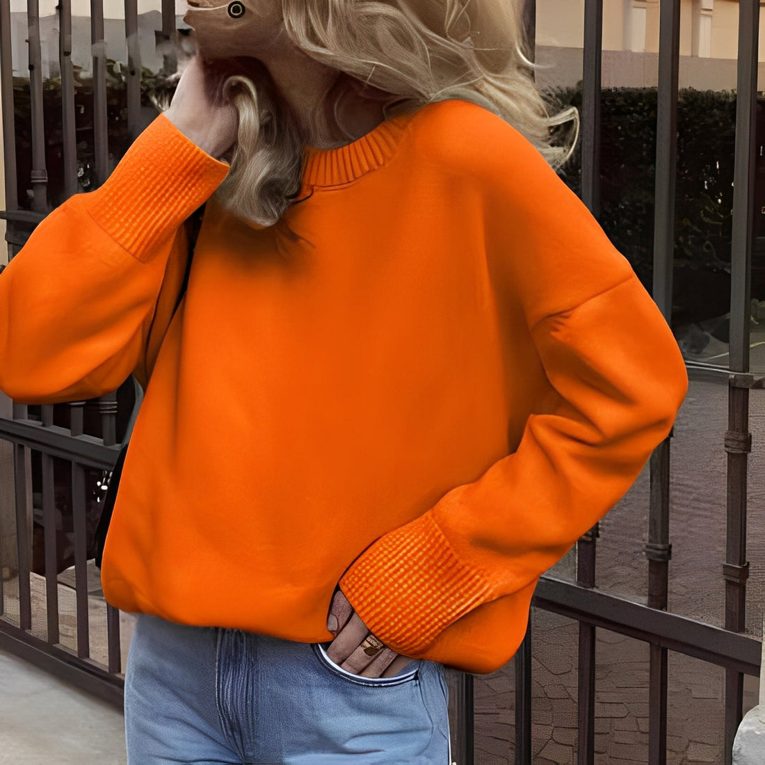 Shanelle - Classico Maglione Girocollo per Donne