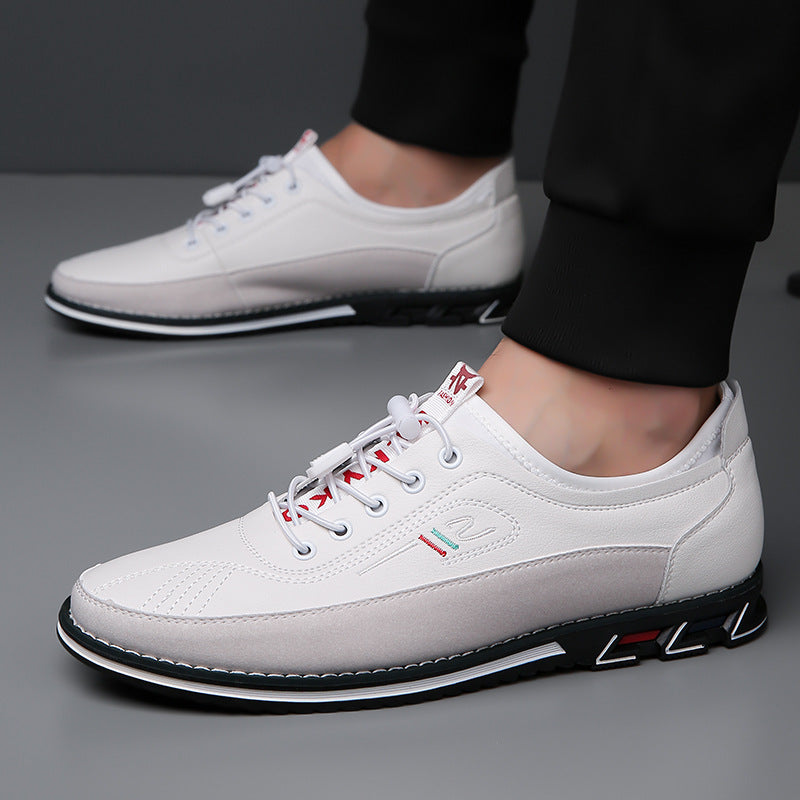 Aaron - Scarpe casual in pelle antiscivolo per uomo