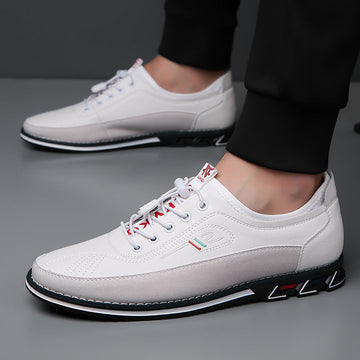 Aaron - Scarpe casual in pelle antiscivolo per uomo