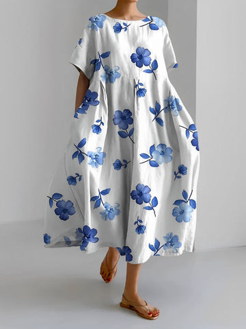 Sherry - Elegante abito ampio con stampa per donne