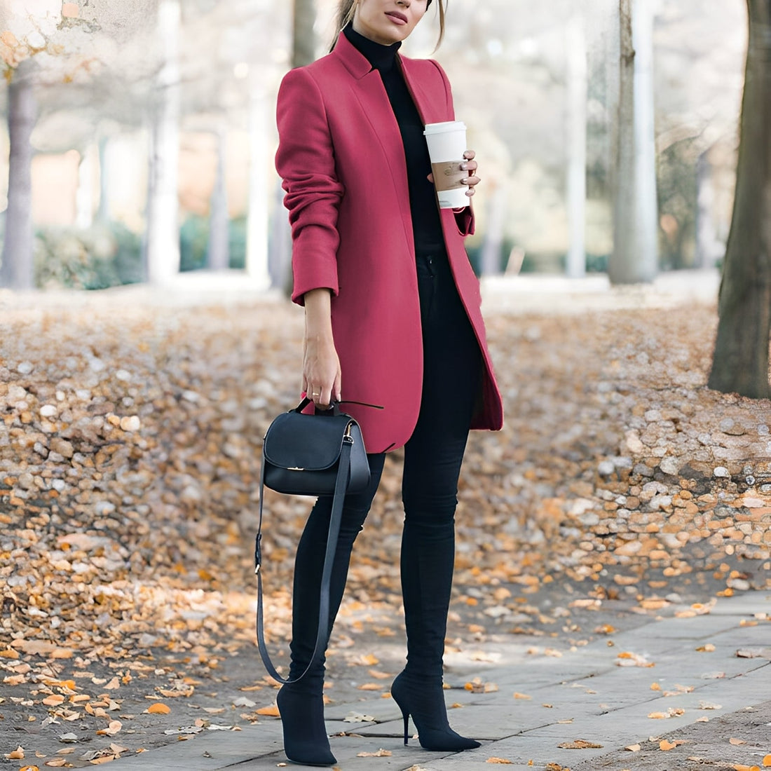 Jazmin - Blazer di lana colorato e casual per donne