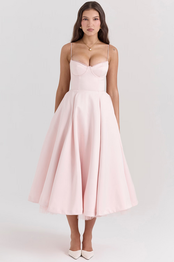 Leona - Elegante Abito di Satin per Feste