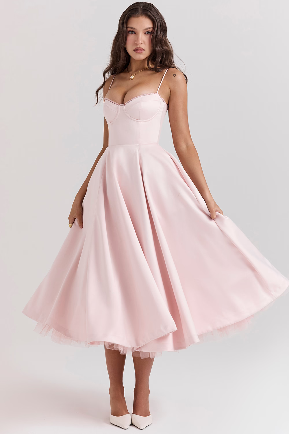 Leona - Elegante Abito di Satin per Feste