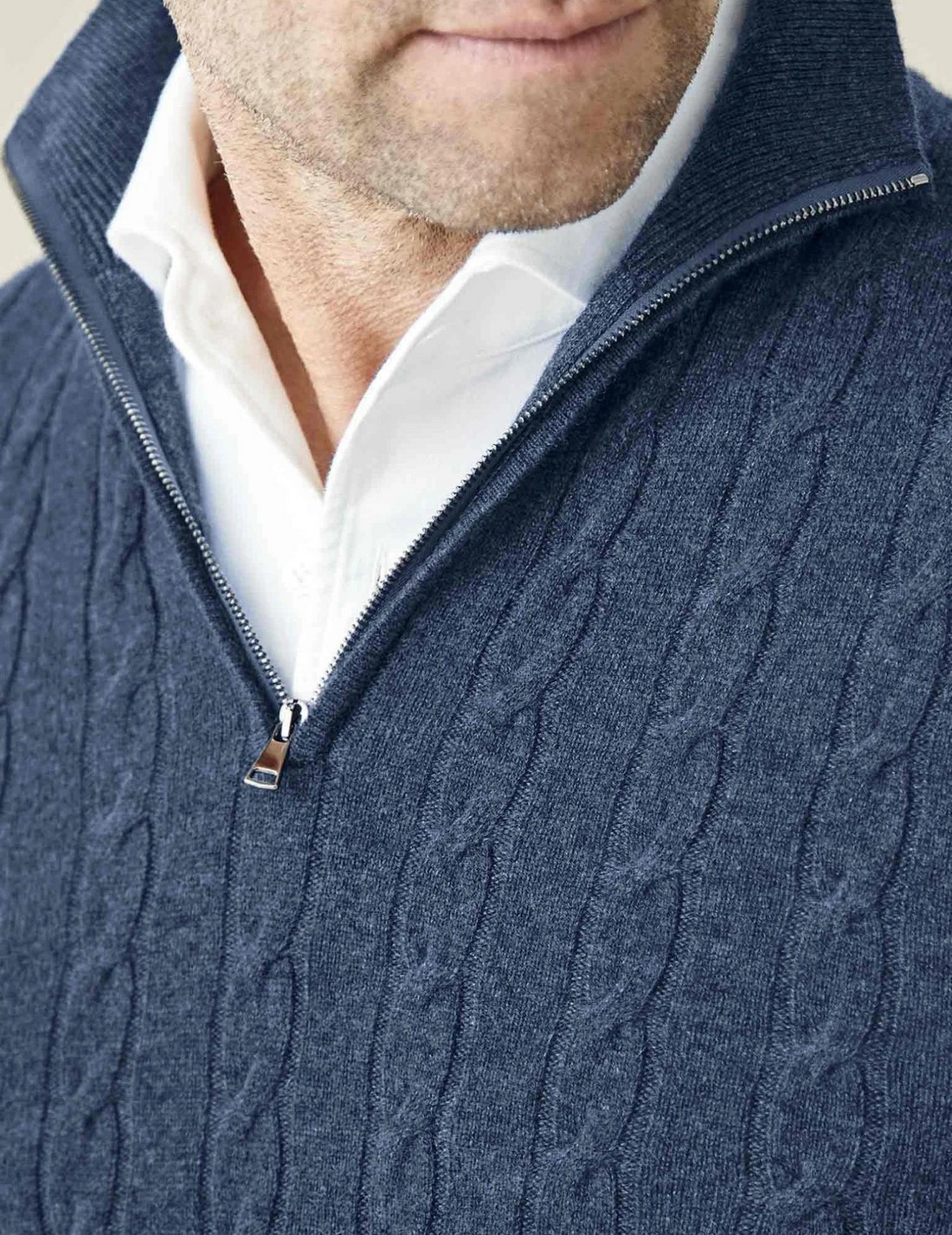 Zephyr - Maglione a trecce con zip