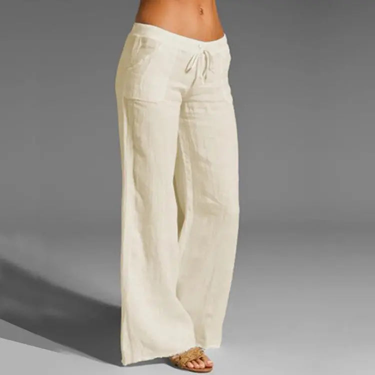 Runa - Comodi Pantaloni Estivi di Lino Donna