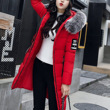 Merideth - Elegante cappotto di lana con colletto di pelliccia per donne