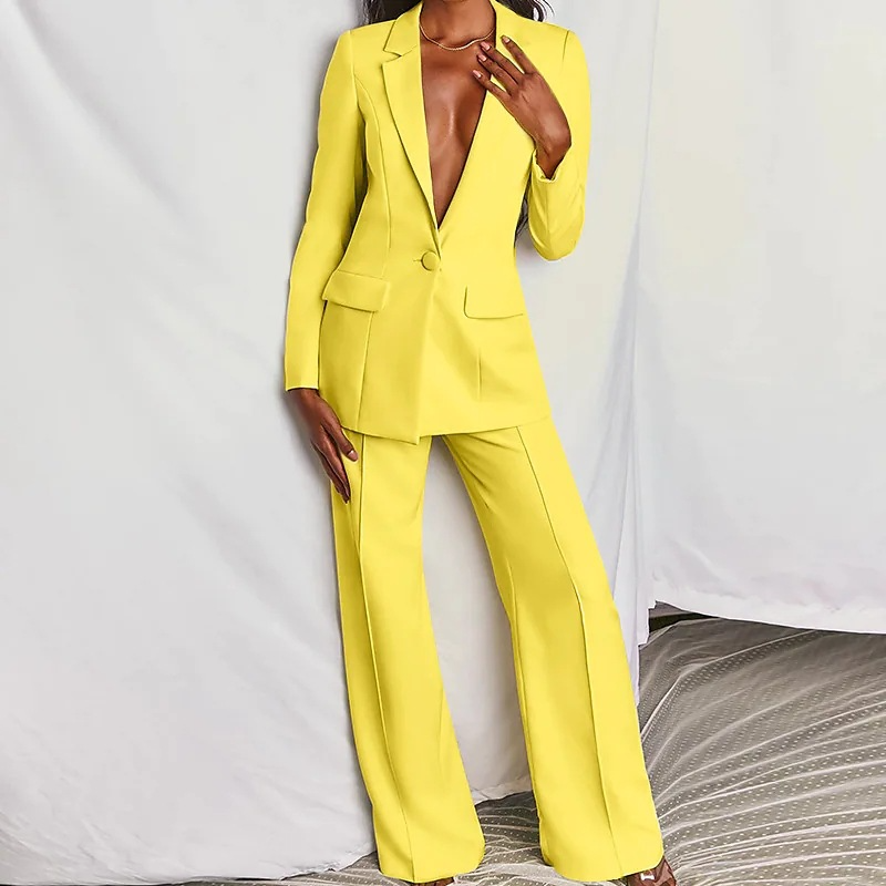 Madelaine - Elegante set a 2 pezzi con colletto a revers per donne