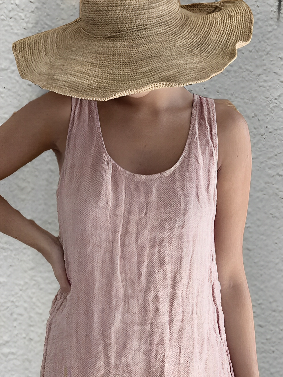 Leone - Vestito estivo leggero e smanicato