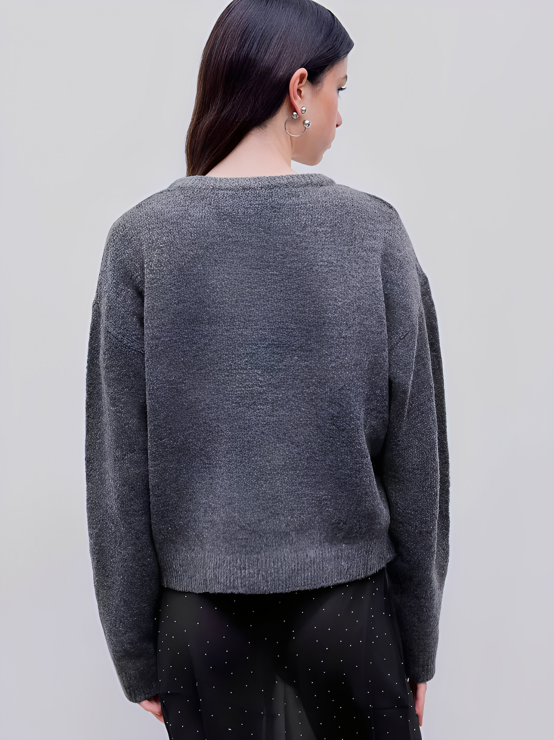 Luvenia - Pullover casuale e caldo in poliestere per donne