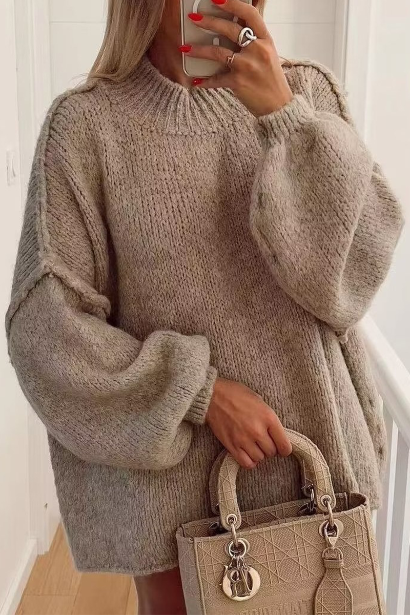 Suki - Leggero Maglione con Scollo Rotondo