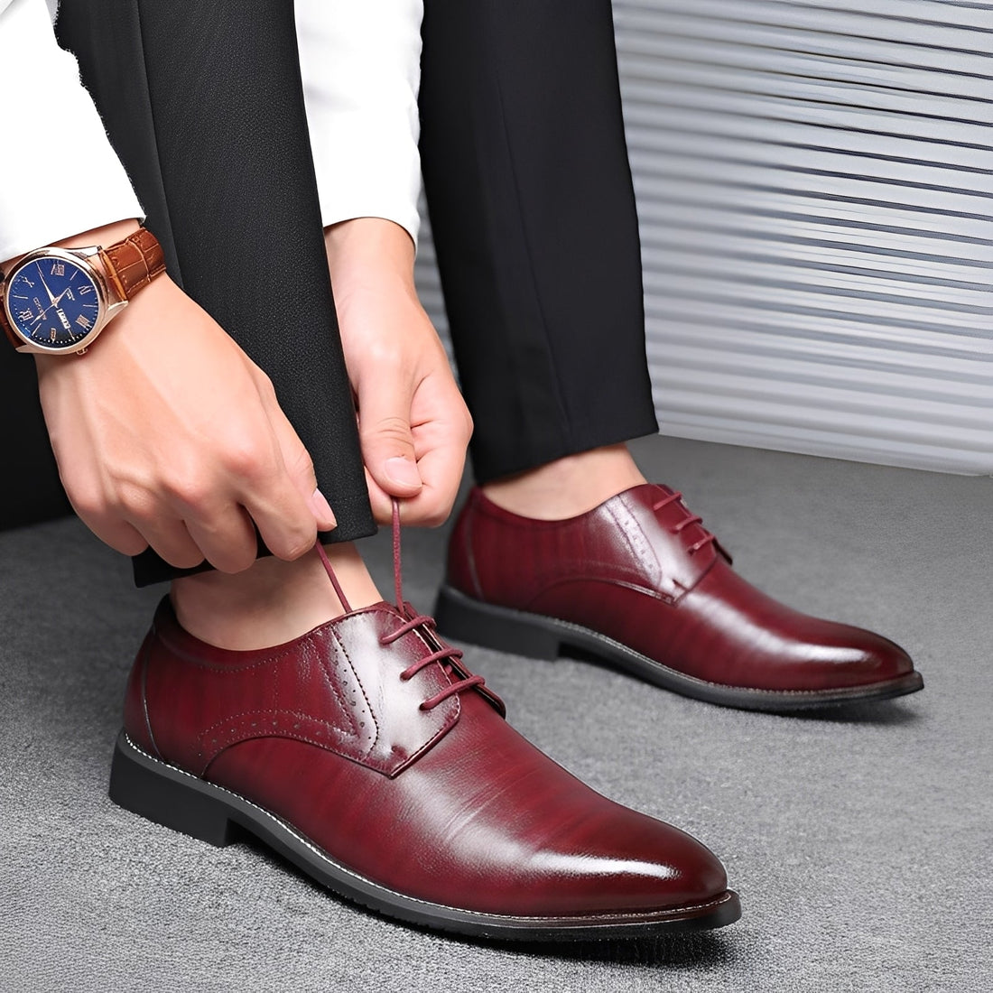 Desmond - Scarpe formali in pelle con dettagli brogue per uomo