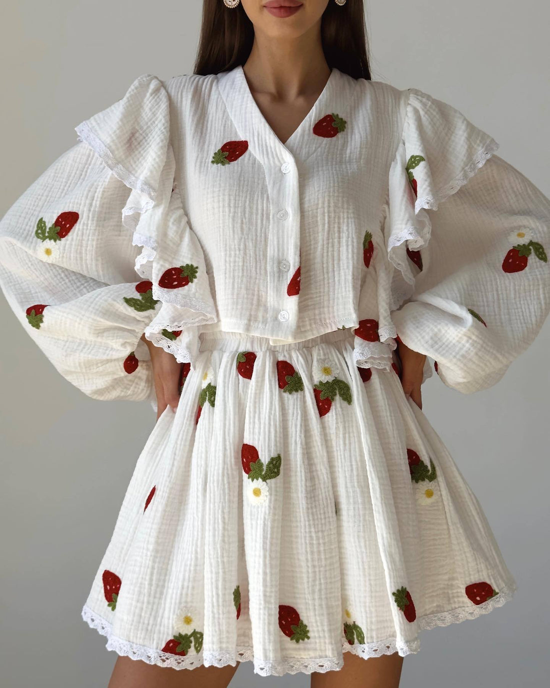 Annalee - Gonna arricciata stampata elegante per donne