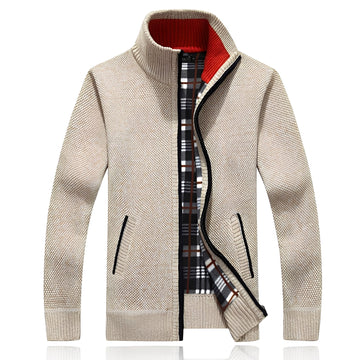 Samson - Giacca casual con fodera in pile per uomo