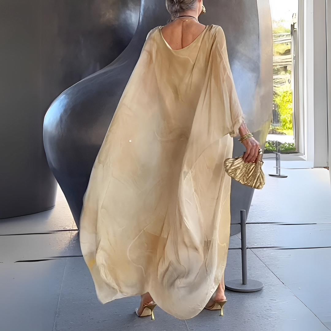 Emory - Moderno abito in chiffon di seta per donne