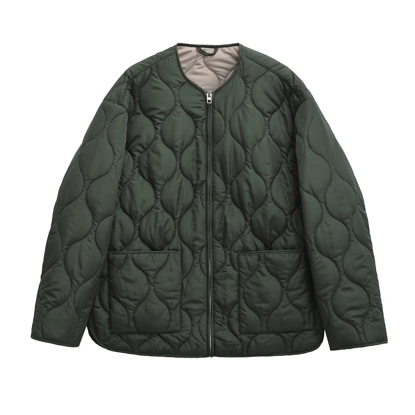 Thelma - Cappotto casual con trapuntatura a rombi per donne