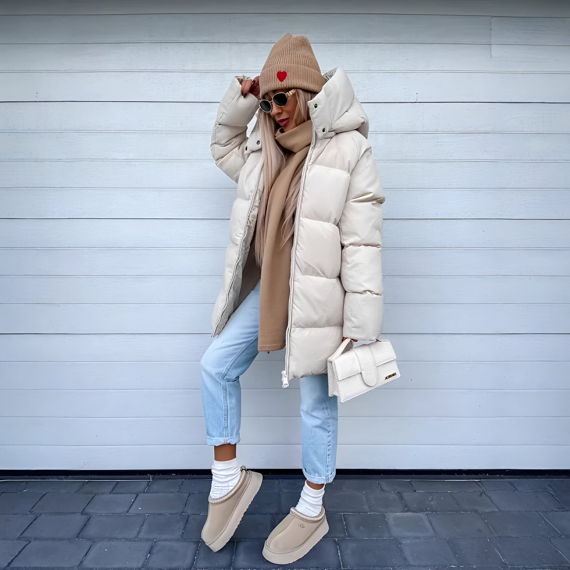 Catharine - Elegante, imbottita parka-giacca per donne