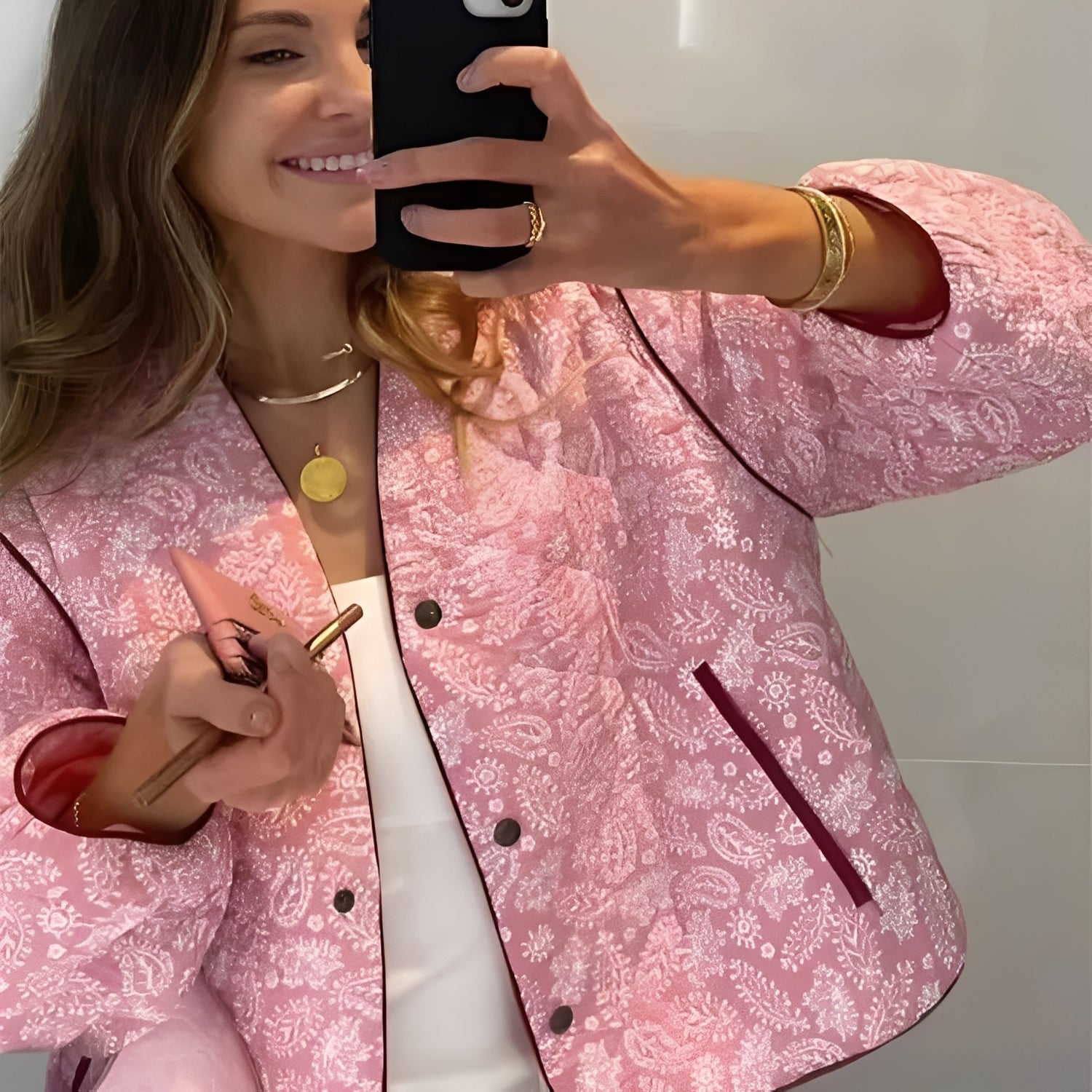 Katelyn - Giacca trapuntata patchwork casual per donne