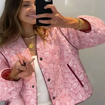 Katelyn - Giacca trapuntata patchwork casual per donne