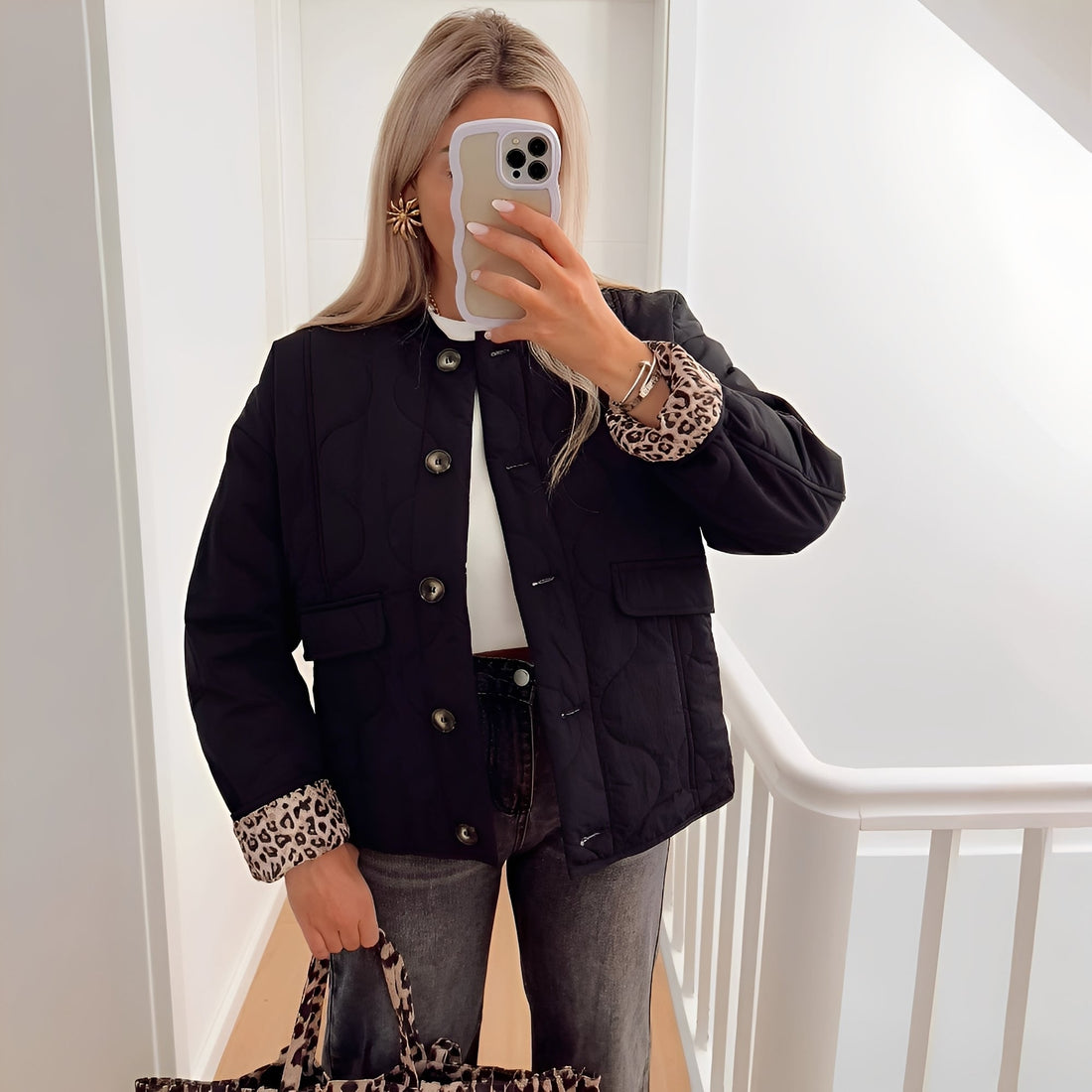 Arienne - Elegante cappotto casual sciolto per donne