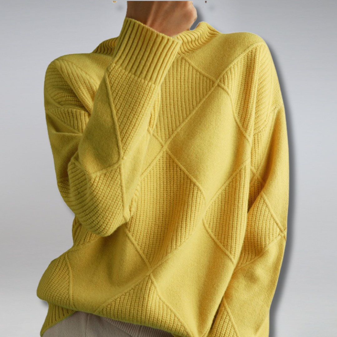 Ashlie - Comodo, caldo maglione a collo alto per donne