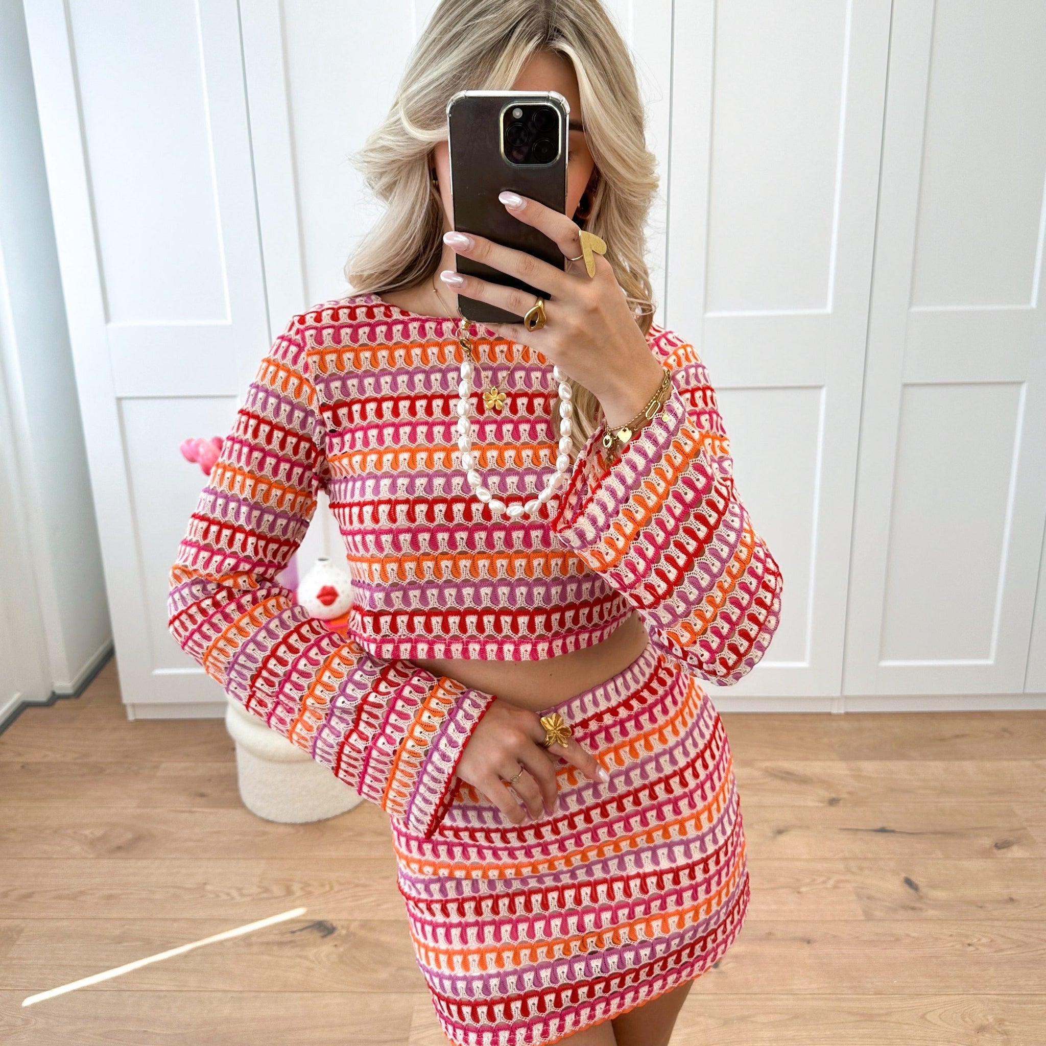 Giada – Completo Crop Top e Minigonna