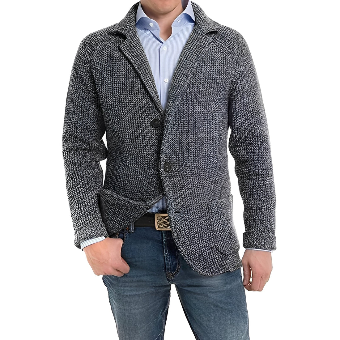 Richard - Elegante giacca con tasche a pattina per uomini