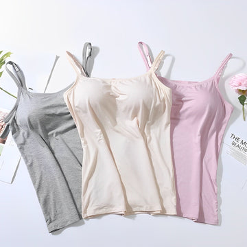 Elfrieda - Leggero, comodo top con reggiseno per donne
