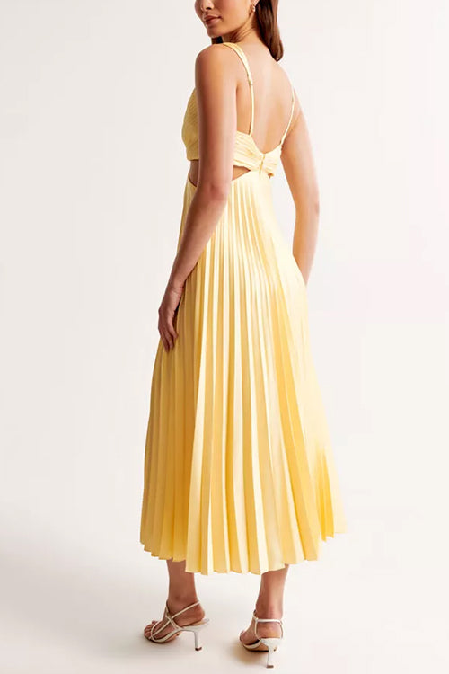 Myrcella - Donna Abito Pieghe Maxi, Confortevole & Moderno