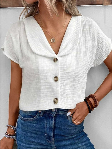 Lydia - Elegante top con bottoni per donne