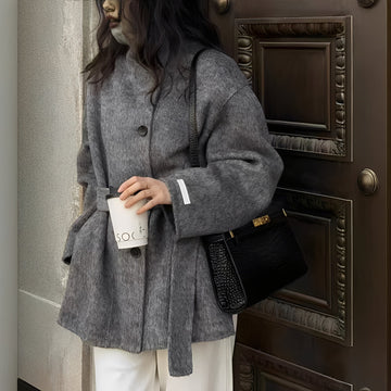 Claudia - Cappotto di lana doppiopetto per donne