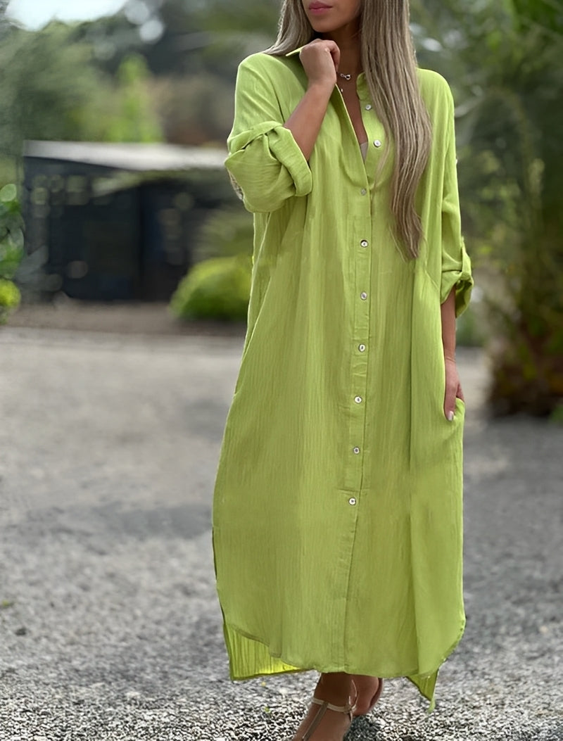 Angelia - Abito camicia comodo e informale
