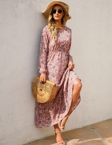 Caroline - Elegante, floreale Boho-maxiabito per donne