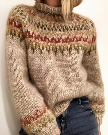 Gemma - Maglione elegante con collo alto per donne