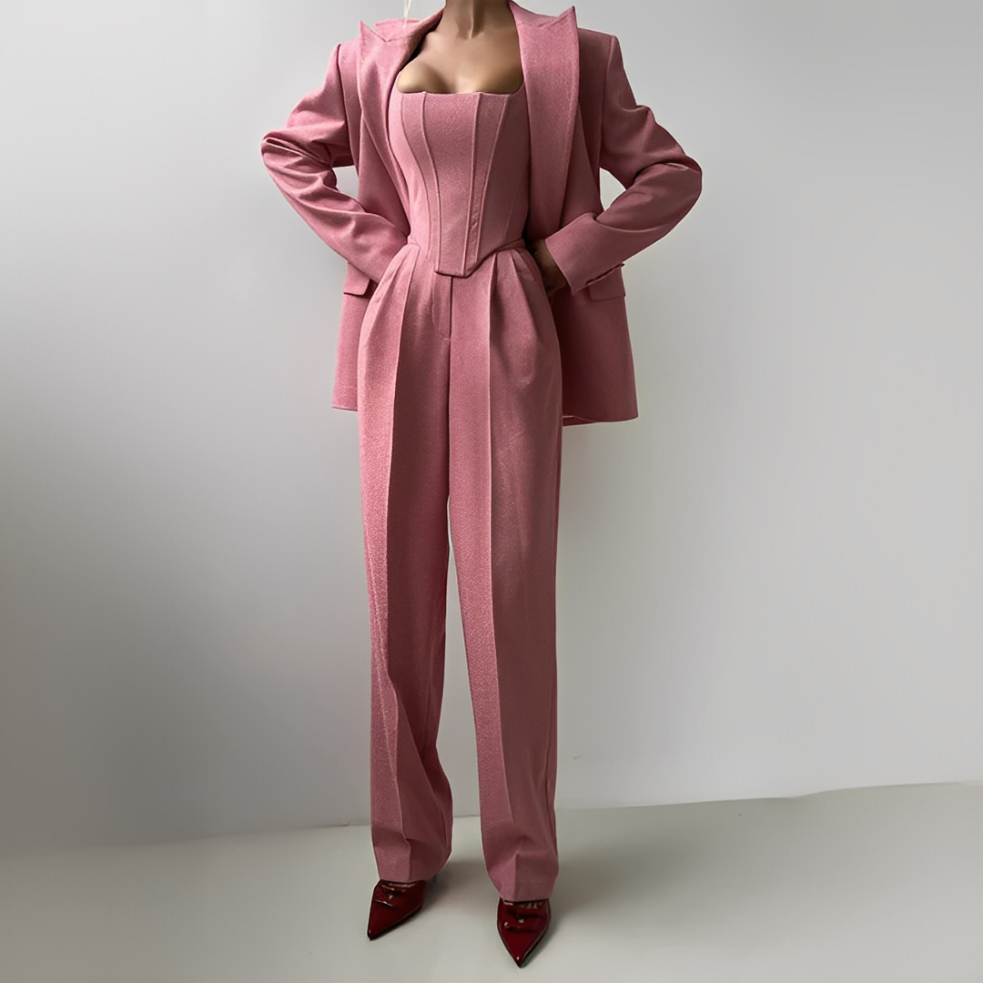 Annadine - Insieme 3 pezzi elegante e casual per donne