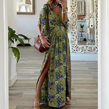 Tania - Abito Boho Maxi con Spacco per Donne