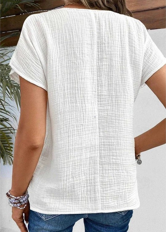Lydia - Elegante top con bottoni per donne