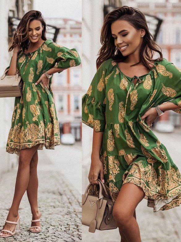 Charissa - Abito corto alla moda stampato per donne