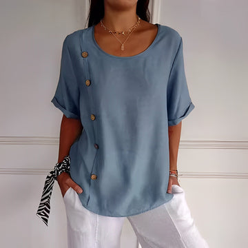 Ester - Camicia casual con bottoni per donne