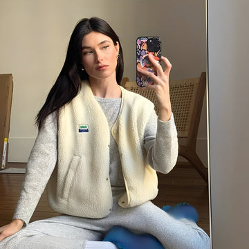 Vanessa - Gilet in pile casual per donne