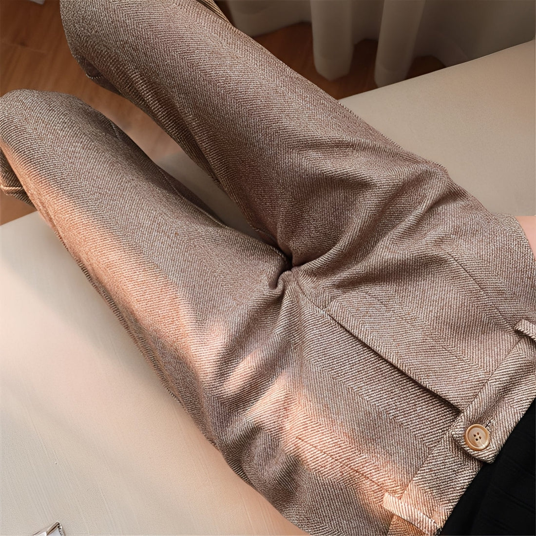 Daren - Formale stretta pantaloni di lana per uomini