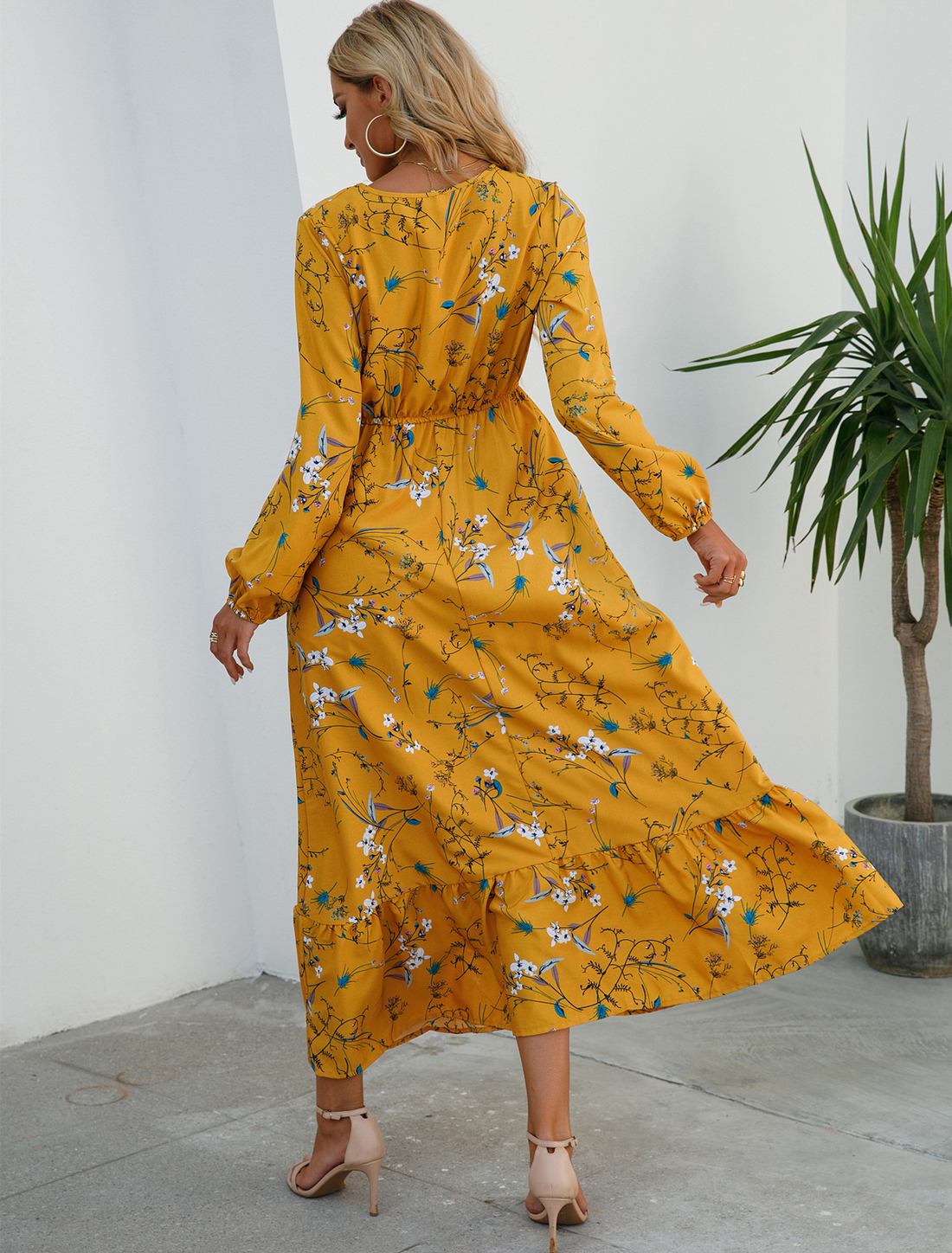 Caroline - Elegante, floreale Boho-maxiabito per donne