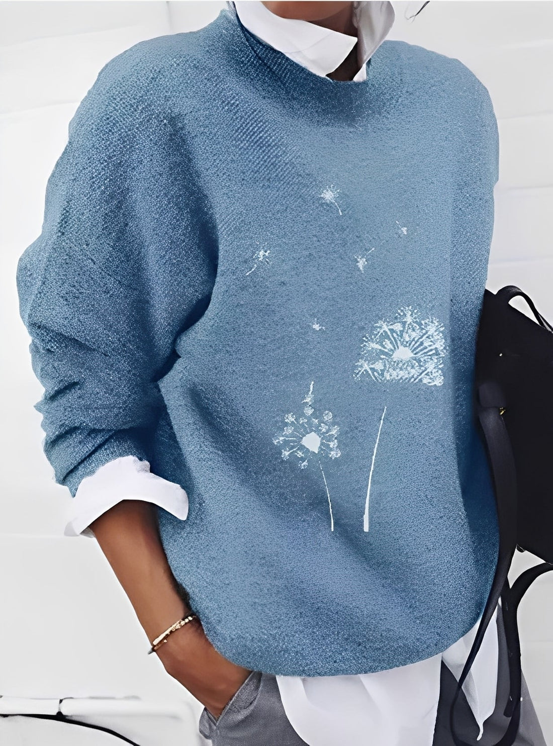 Milly - Elegante maglione ampio con stampa per donne