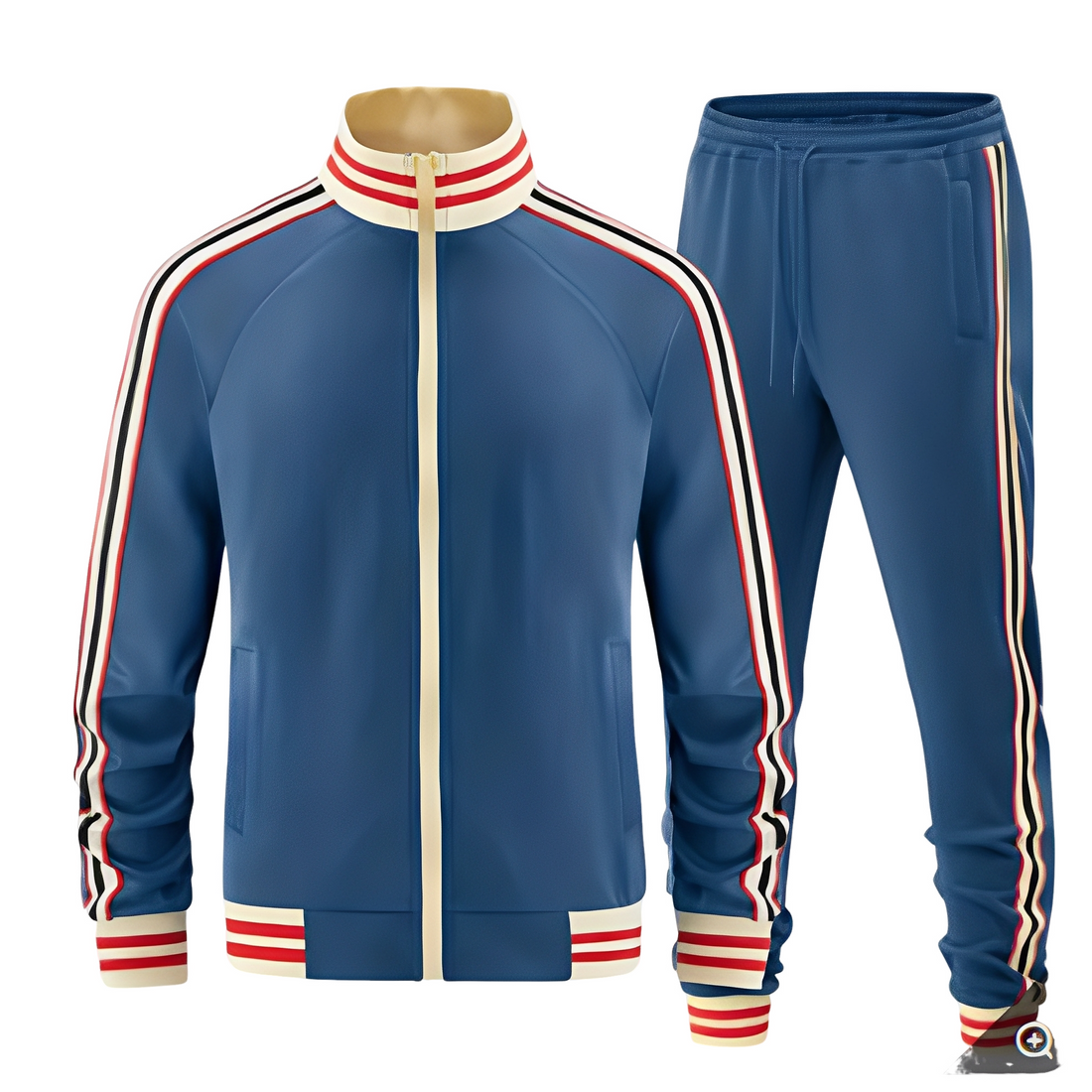 Cullen - Elegante set sportivo a righe per uomo