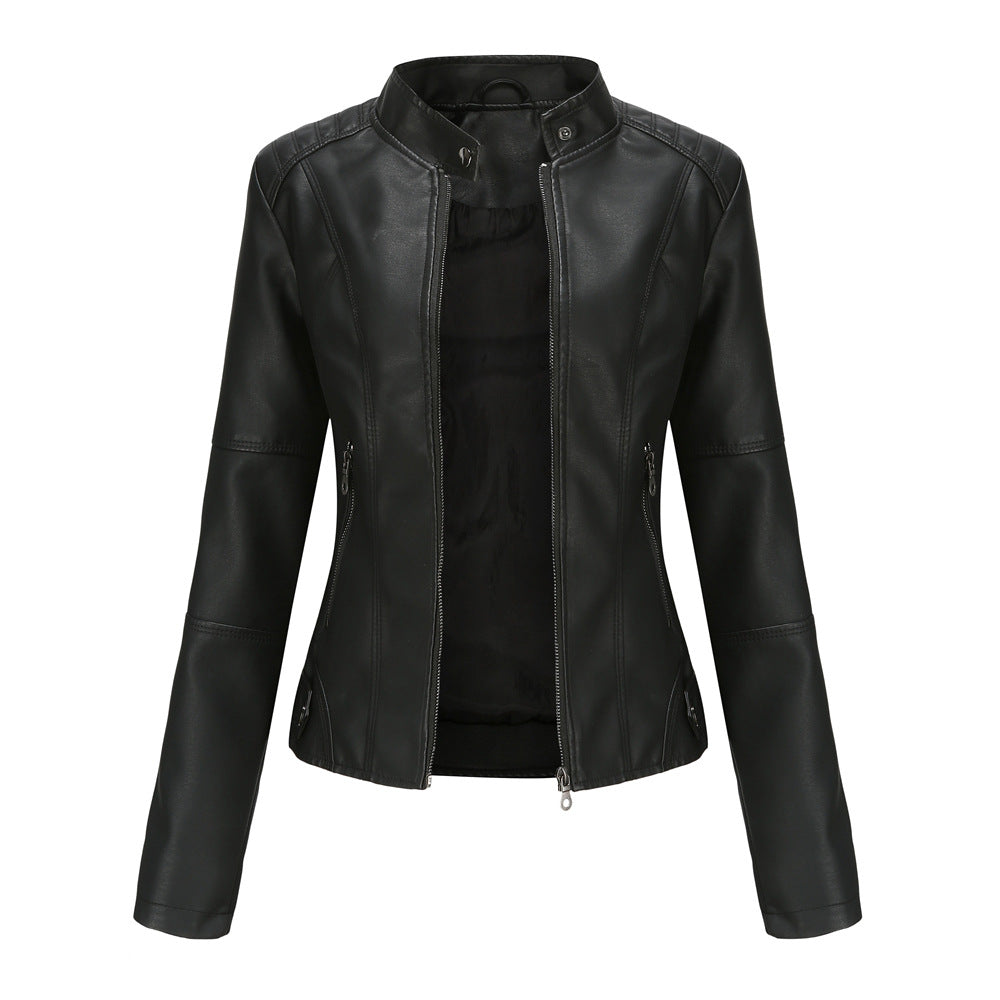 Martha - Elegante giacca in pelle attillata per donne