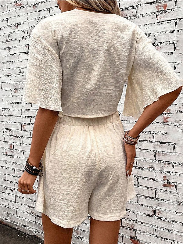 Bonnie - Elegante set ampio con volant per donne