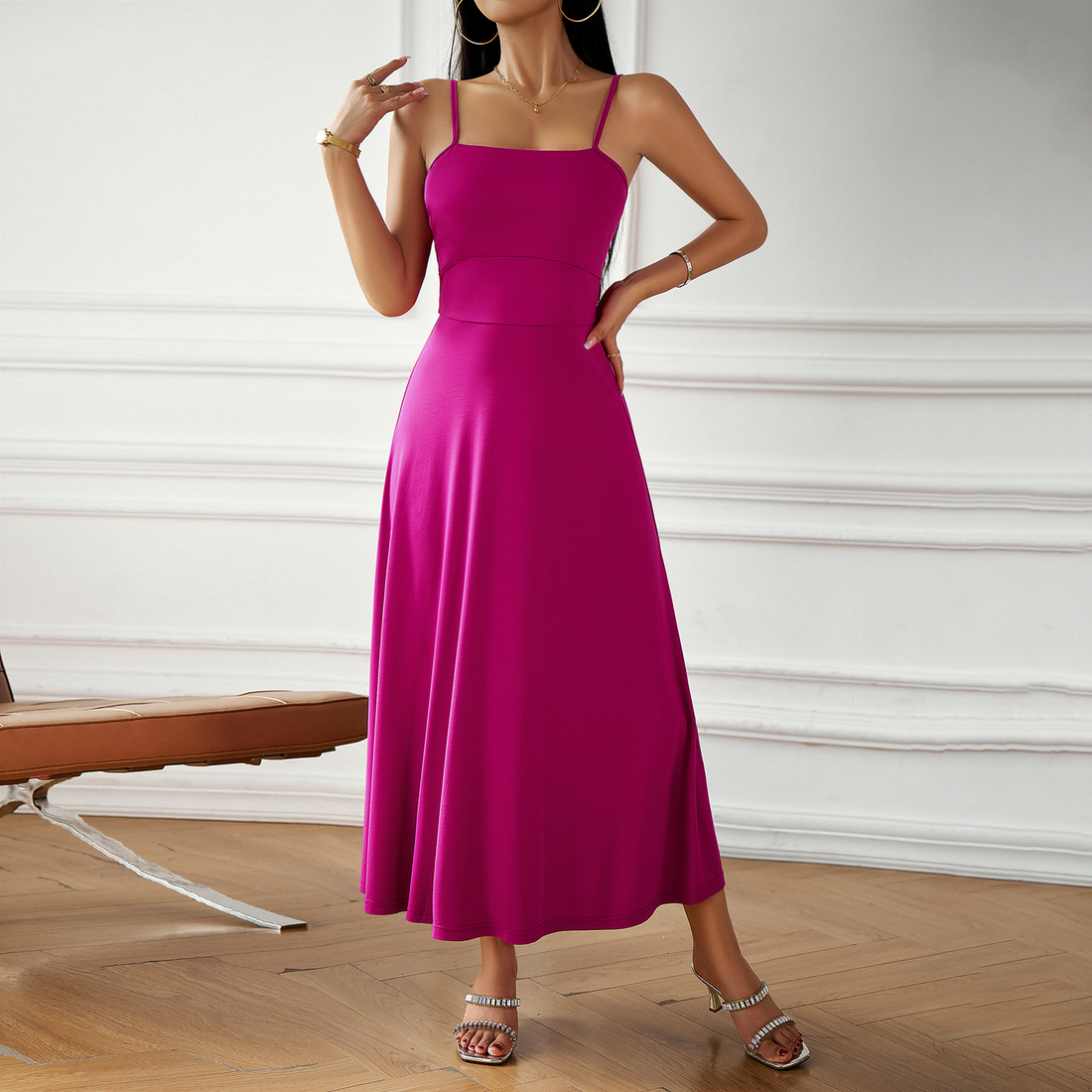 Alana - Modesto elegante abito midi per donne